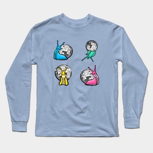 Rainbow Disco Snail Multipack Long Sleeve T-Shirt